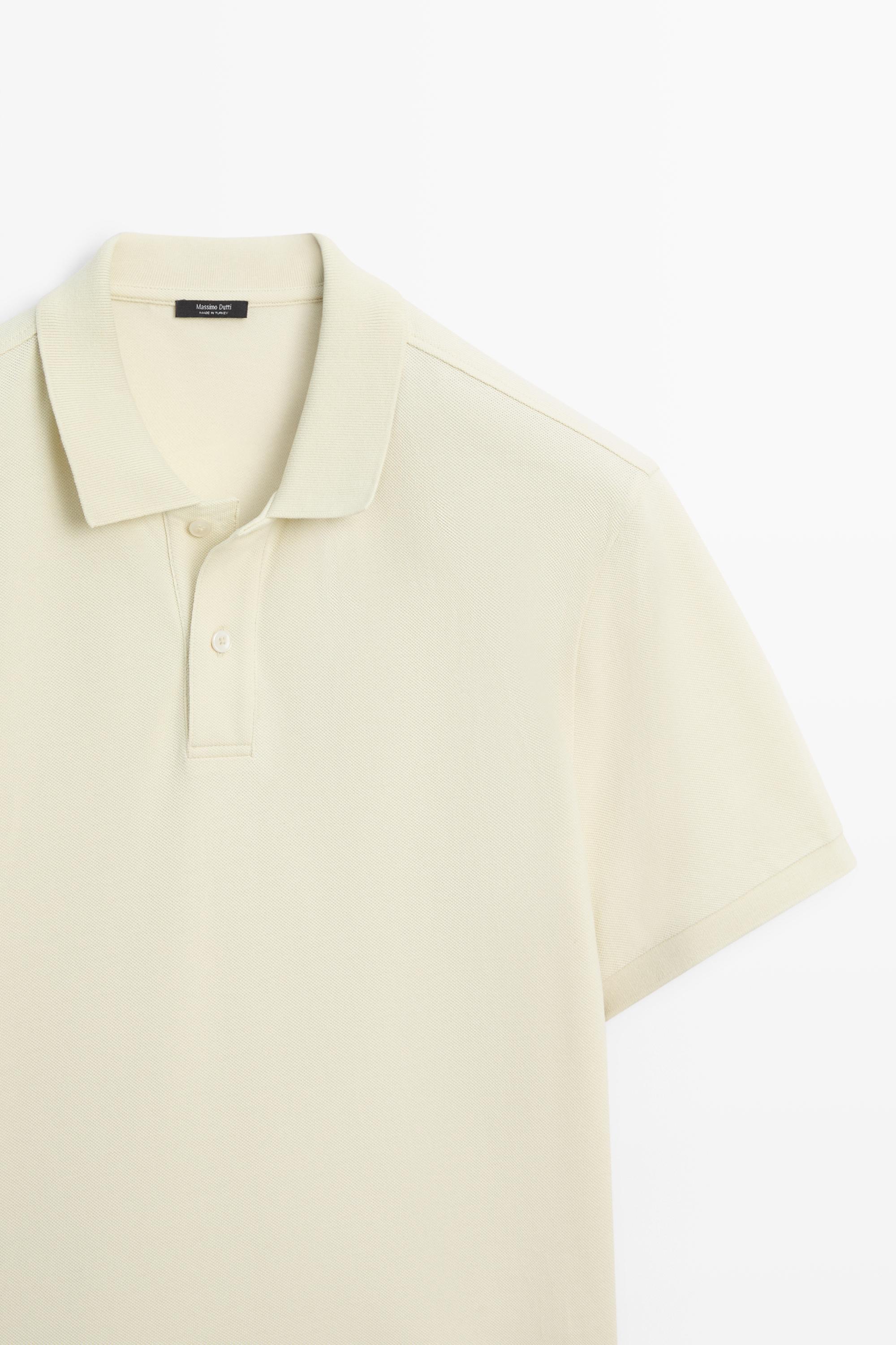 Polo micro-texturé coton